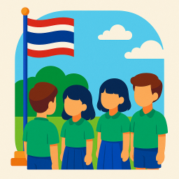 กิจกรรมหน้าเสาธง